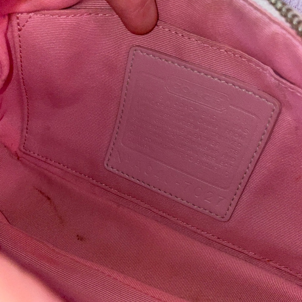 vintage pink coach logo shoulder bag - Picture 4 of 4